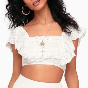 Somedays lovin eyelet top NEW W TAGS